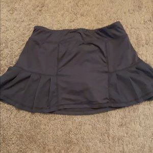 Gray tennis skort